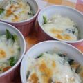 まっちぃなー's cooksnap of when they made 新玉ねぎとほうれん草のチーズ焼き.