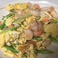 もみじママさん's cooksnap of when they made えびとアスパラの卵炒め.