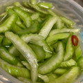 diosmio's cooksnap of when they made 【農家のレシピ】セロリの簡単浅漬け.