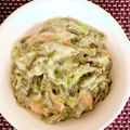 yossheep's cooksnap of when they made 鮭ときのこのクリームうどん（離乳食後期）.