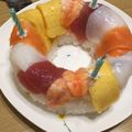 主婦T's cooksnap of when they made ☆バースデー☆クリスマス☆お寿司ケーキ☆.