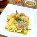 YUH♡ママ's cooksnap of when they made キャベツ新じゃが鶏モモのあっさり煮.