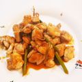 syamam｡'s cooksnap of when they made 鶏肉とにんにくの芽のピリ辛炒め.