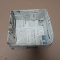 虹ママちゃん's cooksnap of when they made 新聞紙でカステラの型を作る方法.