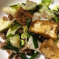 mantacarp's cooksnap of when they made 厚揚げキャベニラ甘辛炒め☆.