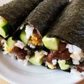 ❀ありーず✿'s cooksnap of when they made 話題入りの甘辛しぐれ煮で☆牛肉太巻き寿司.