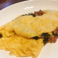 おきょうねえ's cooksnap of when they made キムチ納豆の玉子包み焼き(*^_^*)♪.