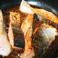 ibukeny's cooksnap of when they made サーモンのハニーマスタードソース.