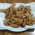 蒼色。's cooksnap of when they made 体に良いヨモギとカボチャの天ぷら.