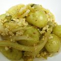 由芽15's cooksnap of when they made ひき肉と新じゃがのキムチ炒め.