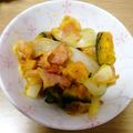くぅちゃん0218's cooksnap of when they made 南瓜とベーコンのガリバタ炒め♪カレー風味.