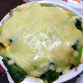 ユーロン's cooksnap of when they made 厚揚げと小松菜のチーズ焼き.