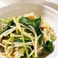 pxr's cooksnap of when they made レンジで♡三つ葉とエノキとお揚げのお浸し.