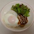 ☆さほり☆'s cooksnap of when they made ワンランクアップのおしゃれ★ロコモコ丼★.