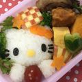 ☆なおこば☆'s cooksnap of when they made キャラ弁＊キティ.