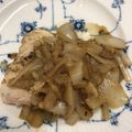 まりなららら's cooksnap of when they made めかじきの新たまねぎにんにくレモンソース.
