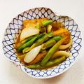 あっこ姉's cooksnap of when they made 厚揚げ、いんげんのオイル蒸しトマトソース.