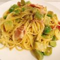 さかぱーな's cooksnap of when they made アボカドとベーコンのクリームパスタ.