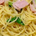 りおっぴぴ's cooksnap of when they made ハムとレタスの簡単あっさりチーズパスタ☆.