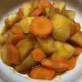 clover♡3's cooksnap of when they made 簡単煮物！じゃがいもと人参の甘辛煮.