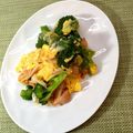 horseland's cooksnap of when they made ブロッコリーとカニカマの卵炒め☆中華風.
