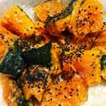 ねぞろ's cooksnap of when they made レンジで簡単！かぼちゃの塩麹煮.