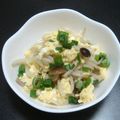 まくのうち's cooksnap of when they made モヤシと卵の春色煮浸し☆.｡.:*･ﾟ.