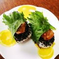 よよっち♪'s cooksnap of when they made お弁当や麺類と◎梅と大葉の胡麻塩おにぎり.