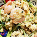 cookみぃ's cooksnap of when they made 美容効果抜群の海老と豆苗の卵炒め.