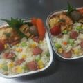 三つ星母ちゃん's cooksnap of when they made 余り物で彩りチャーハン.