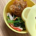 卵かけご飯にもぽん酢's cooksnap of when they made お弁当 ほうれん草のナムル.