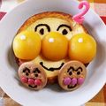 saalalan's cooksnap of when they made コストコ チーズケーキ アンパンマン.
