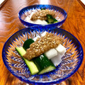 お料理ニャロメ's cooksnap of when they made 胡瓜と長芋の梅肉入り胡麻酢和え＊簡単.