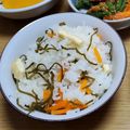 ねこのおかあさん☆'s cooksnap of when they made 【病院】切り昆布と油揚の混ぜご飯【給食】.