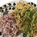 クックほのママ☆'s cooksnap of when they made ５分で完成！豆苗＆ベーコンDE焼きそば♪.