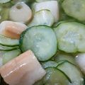 nyao8's cooksnap of when they made きゅうりとお麩の酢の物　どすぇ.