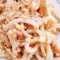 ホットバナナ's cooksnap of when they made 鮭と白菜の和風カルボナーラ風うどん♪.