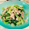 ゆめみるぽよぽよ's cooksnap of when they made ♪小松菜とツナの粒マスタード和え♪.