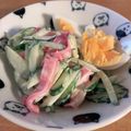 めんぼっこ's cooksnap of when they made キュウリとハムだけサラダ.
