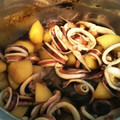 arakoshino's cooksnap of when they made 新漁いかと新じゃがいもの煮物.