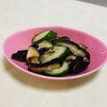 みかかめ's cooksnap of when they made キュウリとなすのシンプル浅漬け.