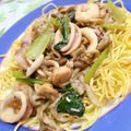 kikupark's cooksnap of when they made シーフードのあんかけ焼きそば.