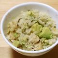 ももいろさくら's cooksnap of when they made ☺アボカドと塩昆布の炊き込みご飯☺.