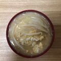かおり♡♡♡'s cooksnap of when they made もやしの溶き卵味噌汁.
