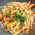 ペキのリリー's cooksnap of when they made ごぼうとベーコンの洋風きんぴら.