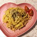 KIKISUKE's cooksnap of when they made ワンパン！しめじと塩昆布の和風パスタ.