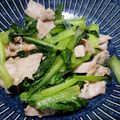 にゃにゃひこ's cooksnap of when they made 小松菜と豚肉のポン酢炒め.