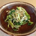 JackFruits's cooksnap of when they made セロリの葉とえのきのポン酢炒め.