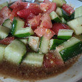 xxpochixx's cooksnap of when they made 簡単　トマトとキュウリの中華あえ.