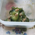 クックUL8OCM☆'s cooksnap of when they made 簡単★鯖缶ときゅうりの三杯酢和え.